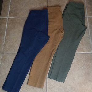 Lot of 3 Old Navy Pixie High Waisted Ankle Pants Size 12